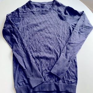 Lululemon argyle-pattern long-sleeved running shirt
